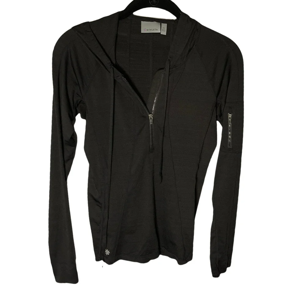 Athleta black hoodie XS NWOT‎